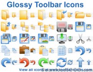 Glossy Toolbar Icons screenshot